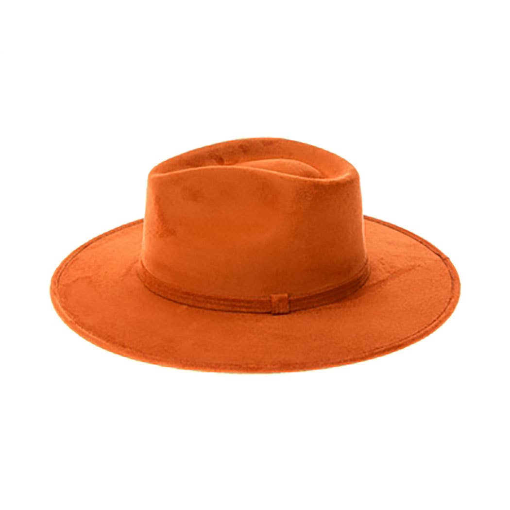 AdornWise - Wholesale Fedora – Women’s - Premium Vegan Suede Rancher Hat with Stiff Brim1