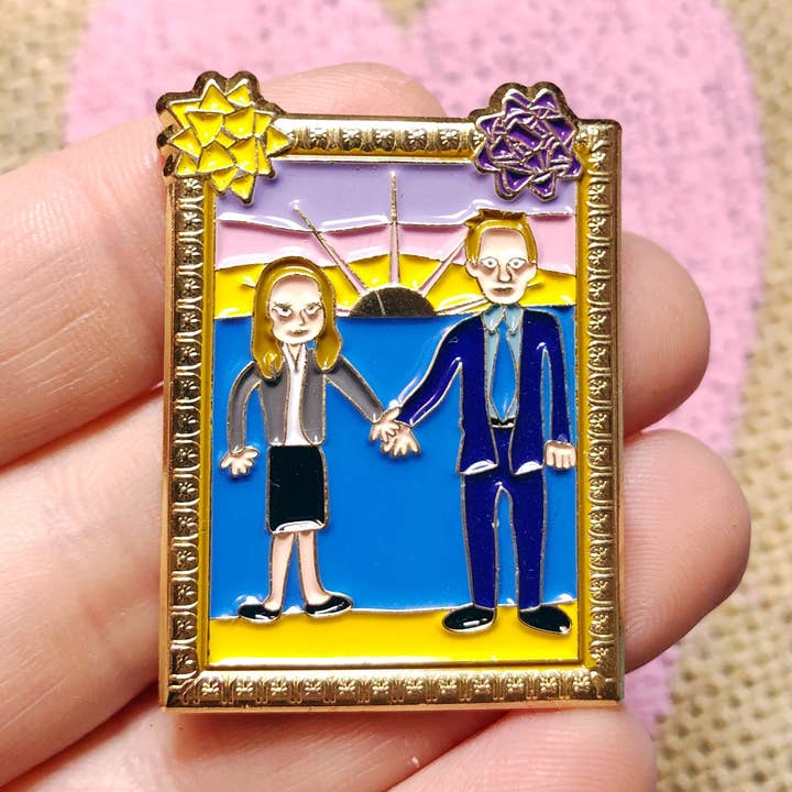 Jim och Pam målar emaljstift för wholesale av The Foxy Hipster