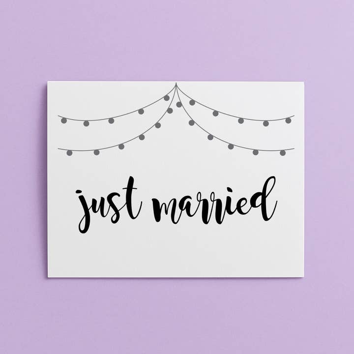 Carte Juste Mariés | Mariage pour la vente par Cards by Renee