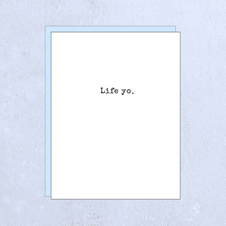 LIFE YO - support mental health funny humor everyday love for wholesale by Hero Of The Story