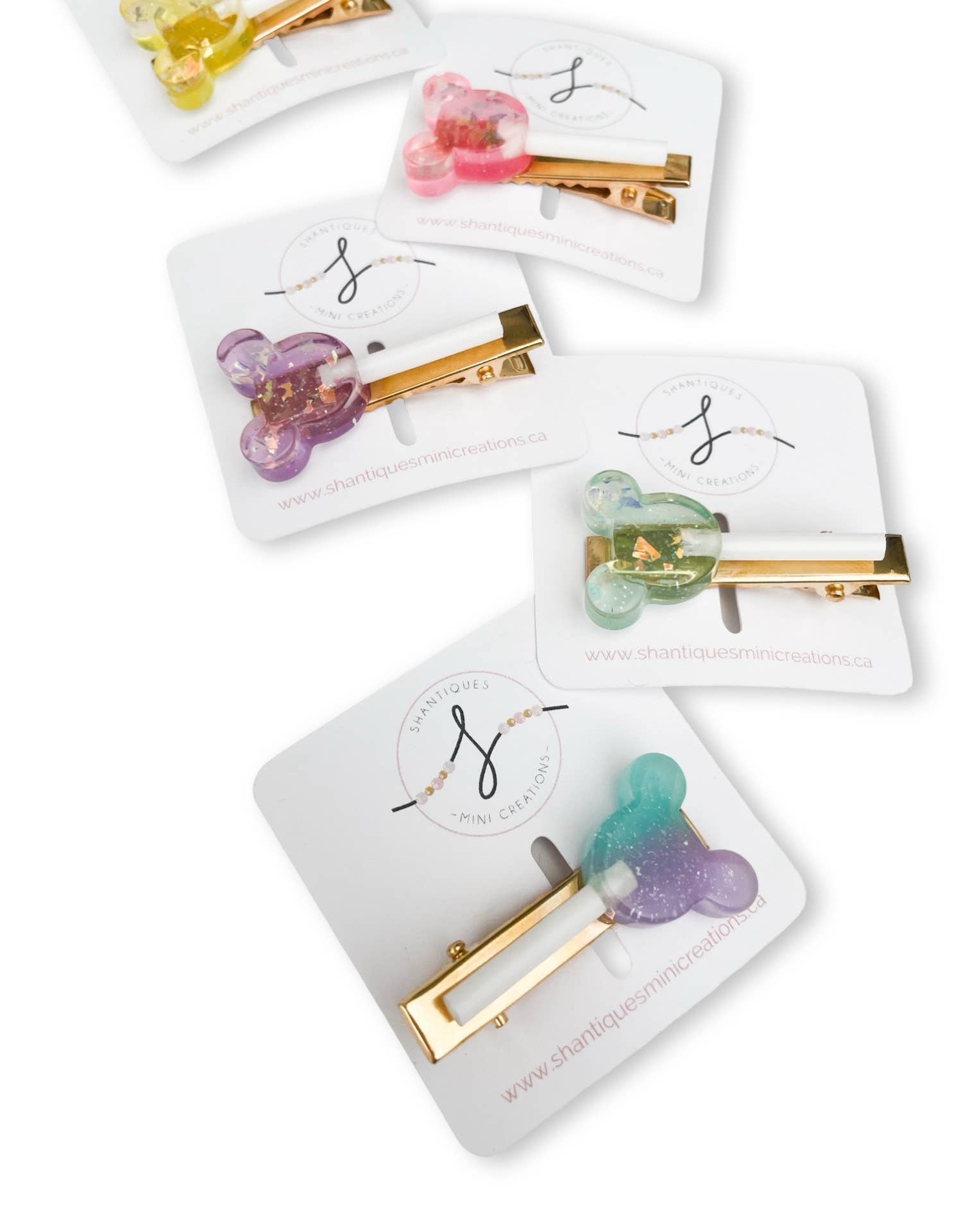 Shantiques Mini Creations - Wholesale Hair Clip - Kids - Lollipop - Alligator Bar Clips8