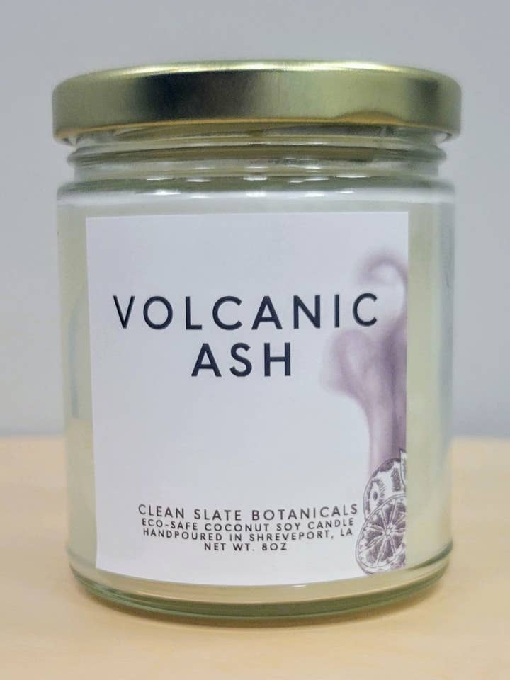 Volcanic Ash Core Candle for wholesale by Clean Slate Botanicals