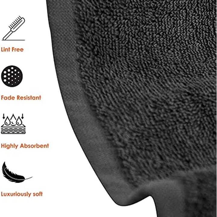 J&V TEXTILES - Wholesale Towel set - Set of 6 Hotel & Spa 100% Cotton Bath Towels 27x52 inch3