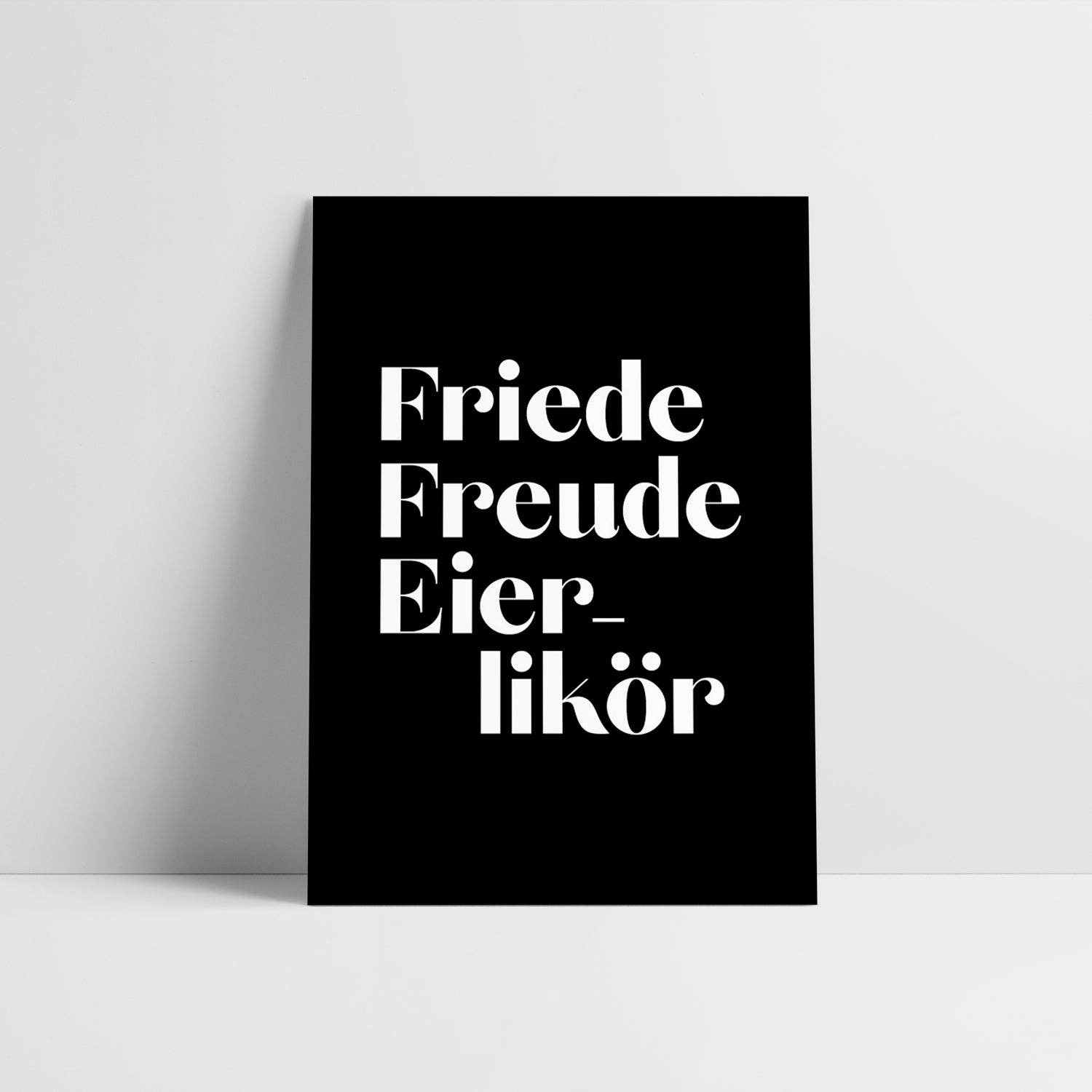 Love is the new black - Wholesale Postcard - Peace, joy, eggnog1