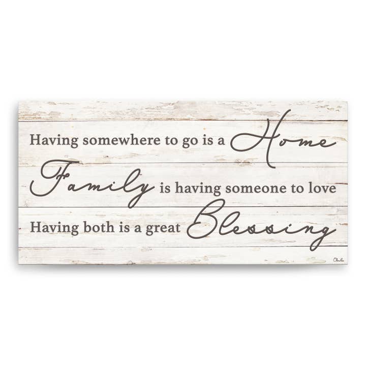 Ready2hangart, Inc. - Wholesale Sign - Family Blessing' Wrapped Canvas Harvest Wall Art2