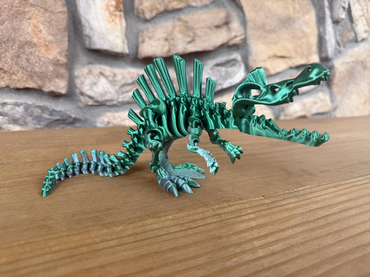 LNZ Custom Design - Wholesale Figurine Toy - Kids - 3D Flexi Skeleton Spinosaurus Dinosaur