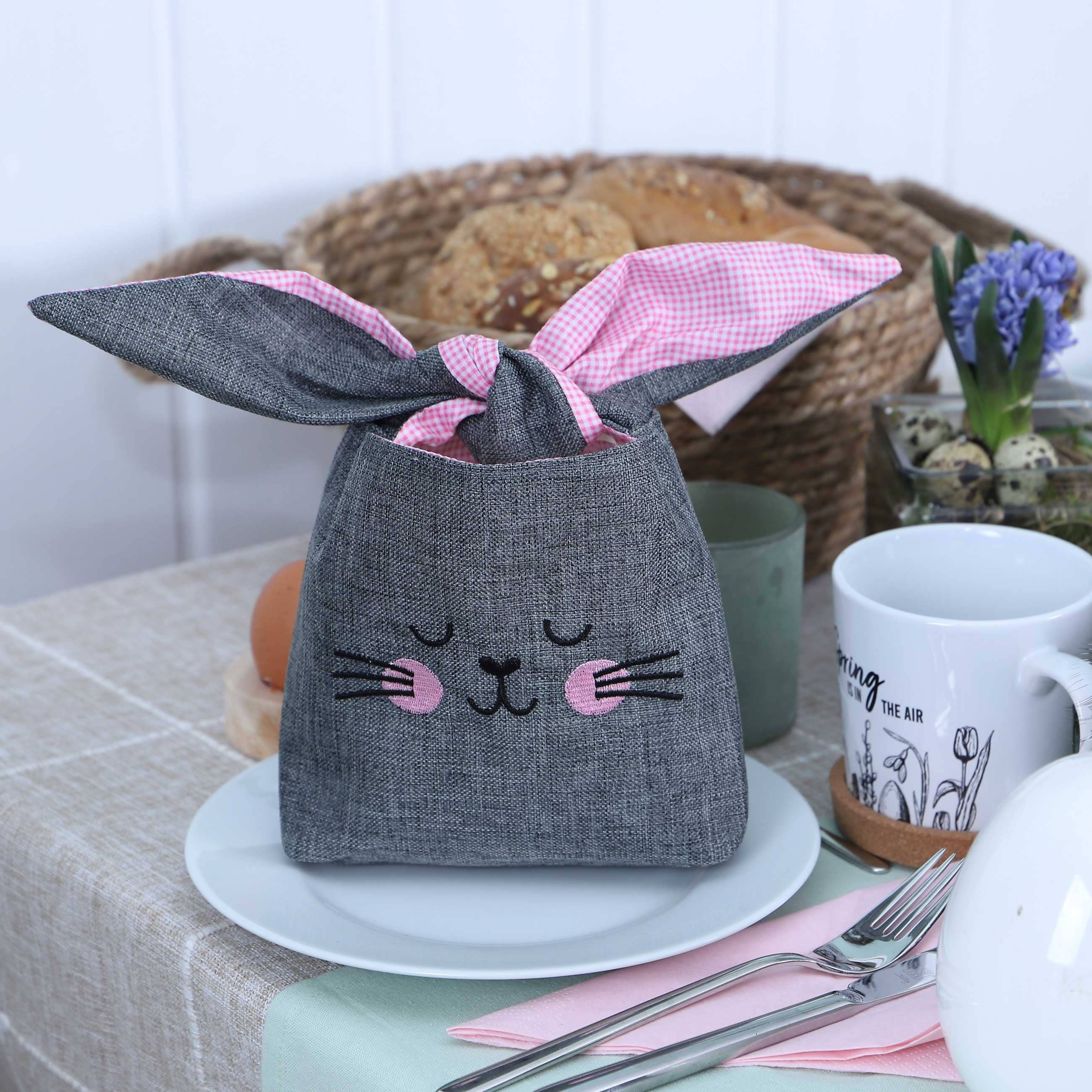 Papierdrachen - Wholesale Basket - Kids & Baby - Easter basket fabric ears - set 2 - pink1