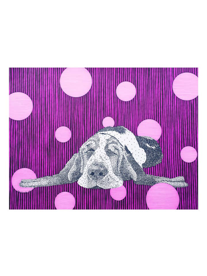 Basset Hound Art Print for wholesale by artisticle