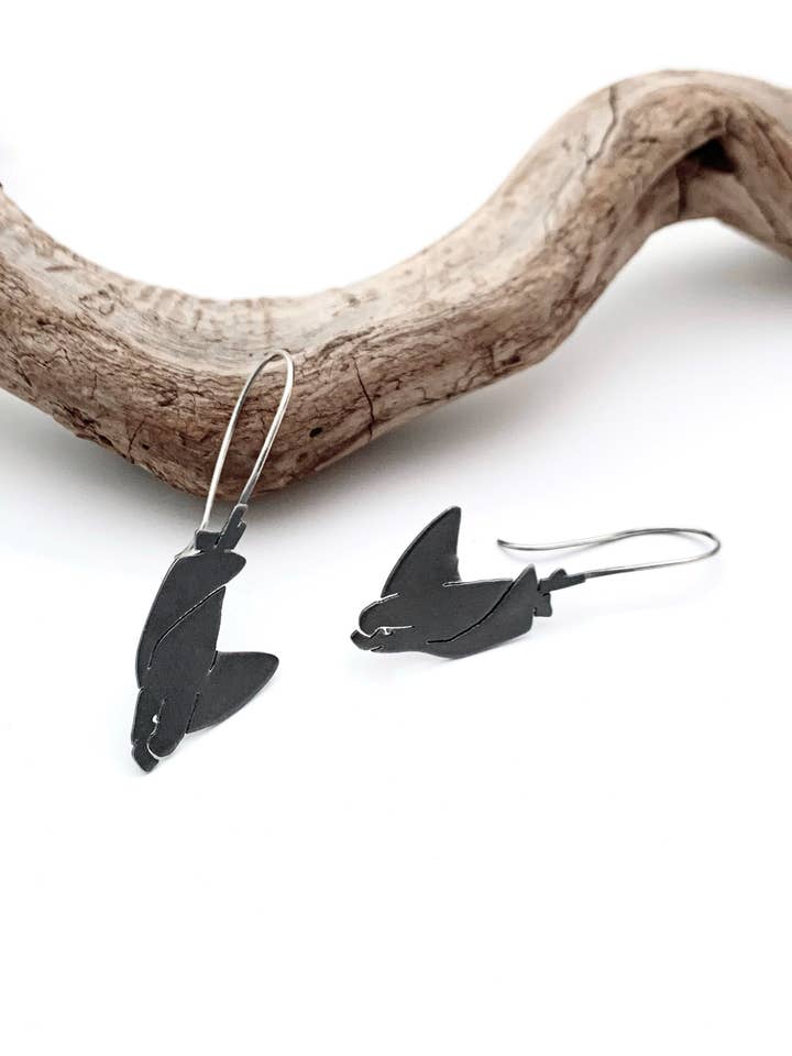 Bat Ray Dangle Earrings for wholesale by Ludvik HandCrafted