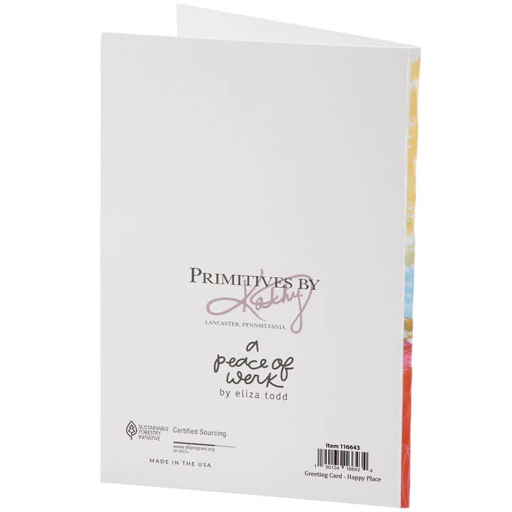 Primitives by Kathy - Wholesale Everyday Greeting Card - My Happy Place Greeting Card1