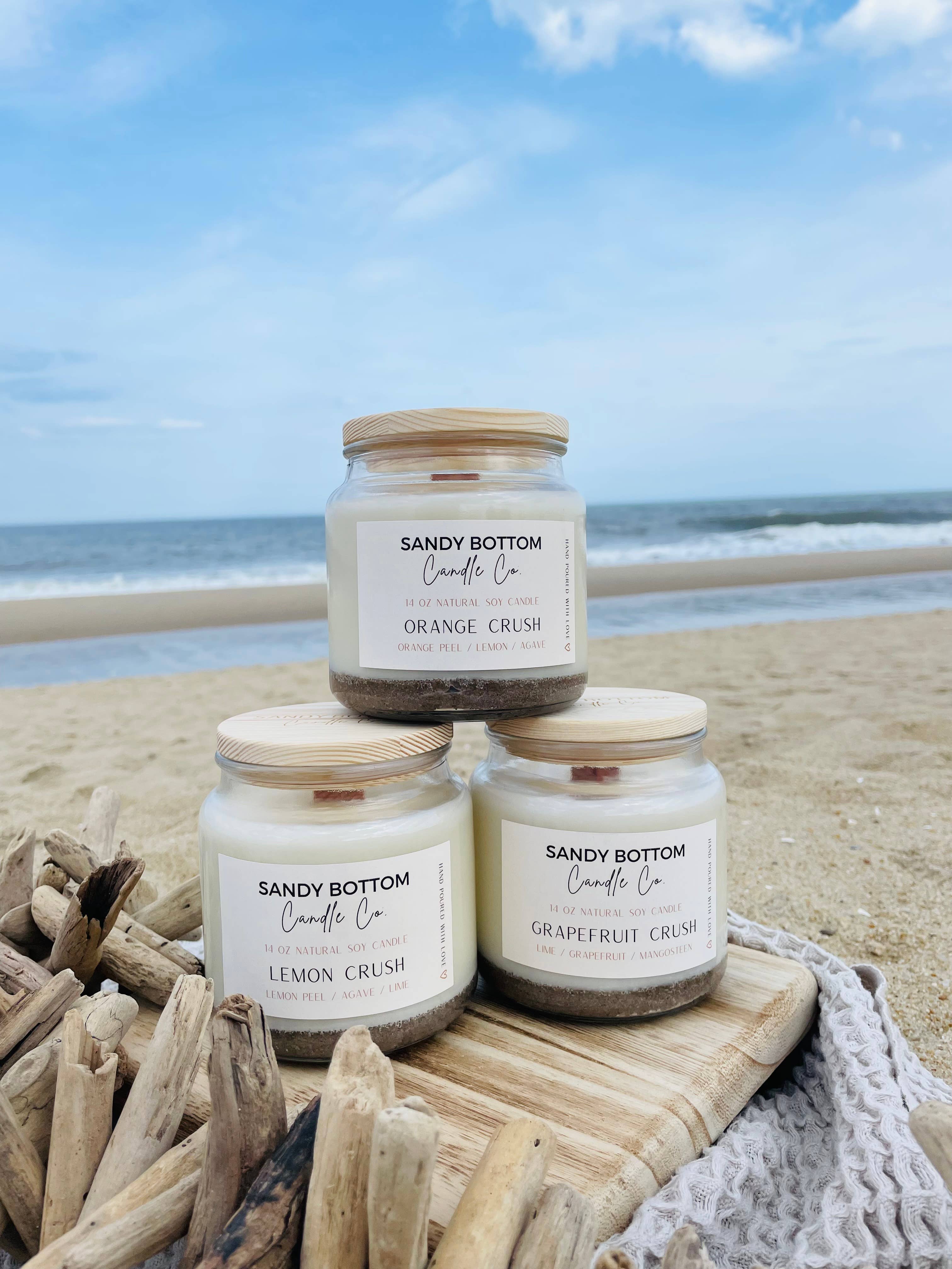 Sandy Bottom Candle Co. - Wholesale Jar/Filled Candle - Orange Crush 14 oz Soy Candle6