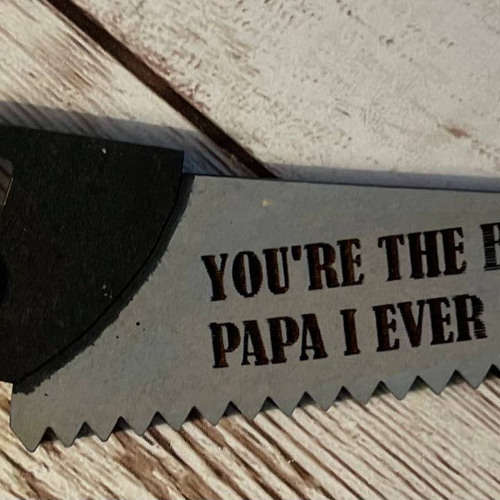 LivaBella Designs – wholesale Nyckelring - Unisex – Du är den bästa ___ jag någonsin sett - Såg nyckelring - pappa, pappa, pappa, farfar, pappa, pappa,