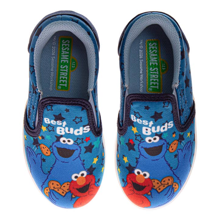 Baskets en toile bleu marine Sesame Street (Petit enfant / Grand enfant) pour la vente par Josmo Shoes Inc