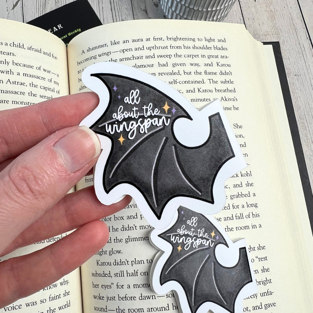 Mav & Molly Designs - Wholesale Bookmark - Wingspan Romantasy Magnetic Bookmark 4