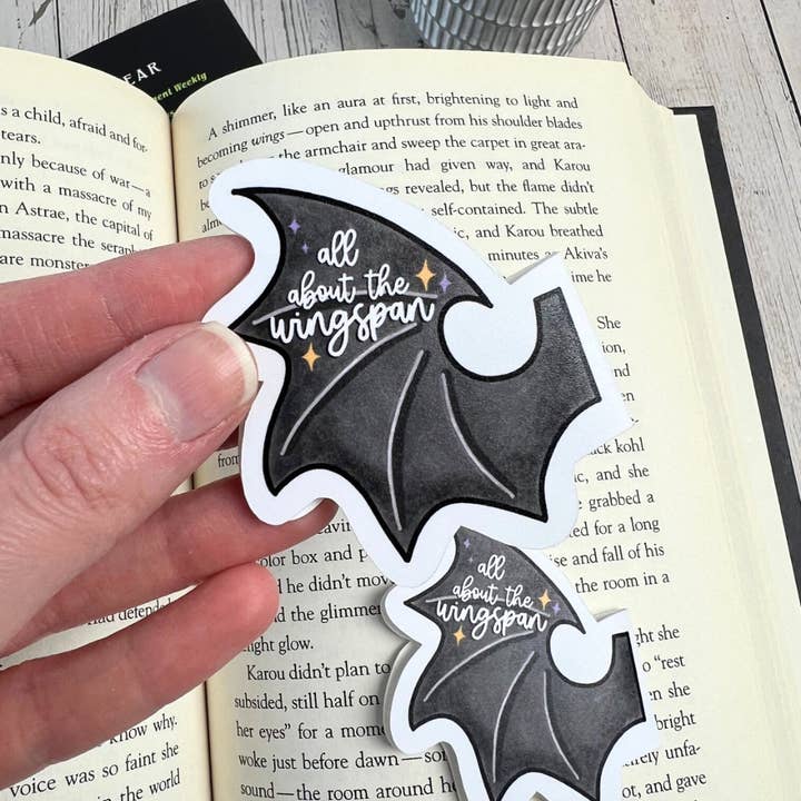 Mav & Molly Designs - Wholesale Bookmark - Wingspan Romantasy Magnetic Bookmark 4