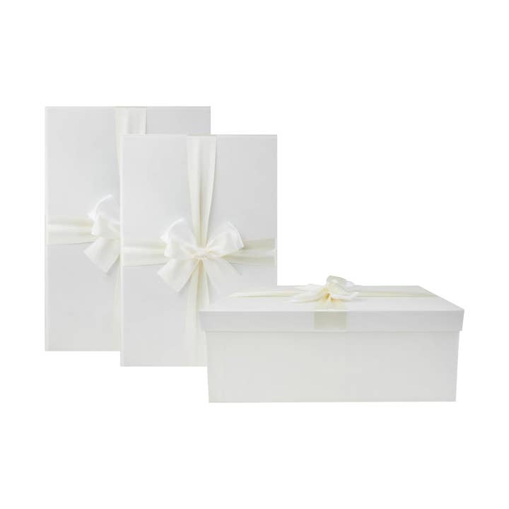 Luxury Oversized Ivory Gift Boxes - Set of 3 for wholesale by Emartbuy