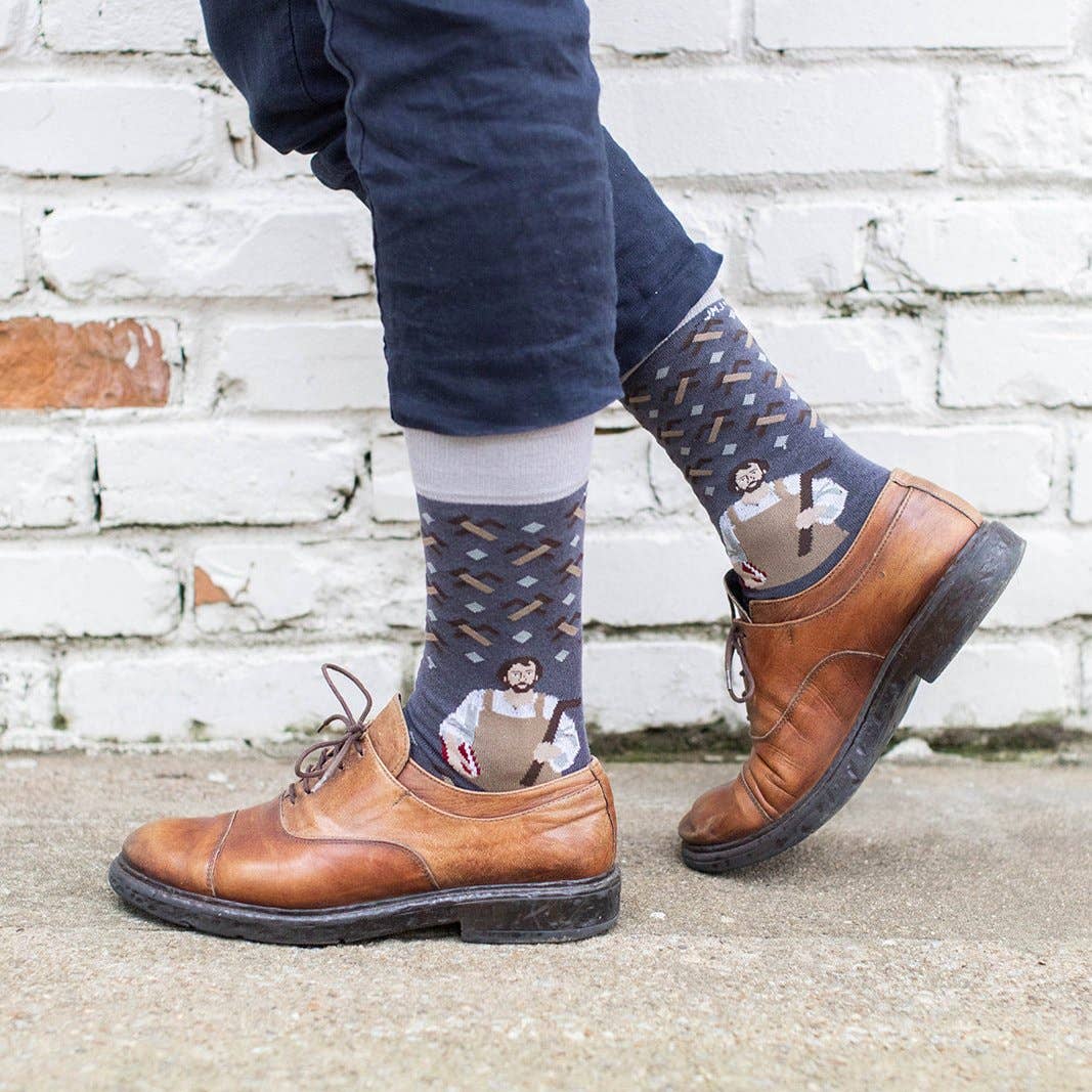 Sock Religious - Vente Chaussettes – unisexe - Chaussettes pour adultes Saint Joseph l'ouvrier7