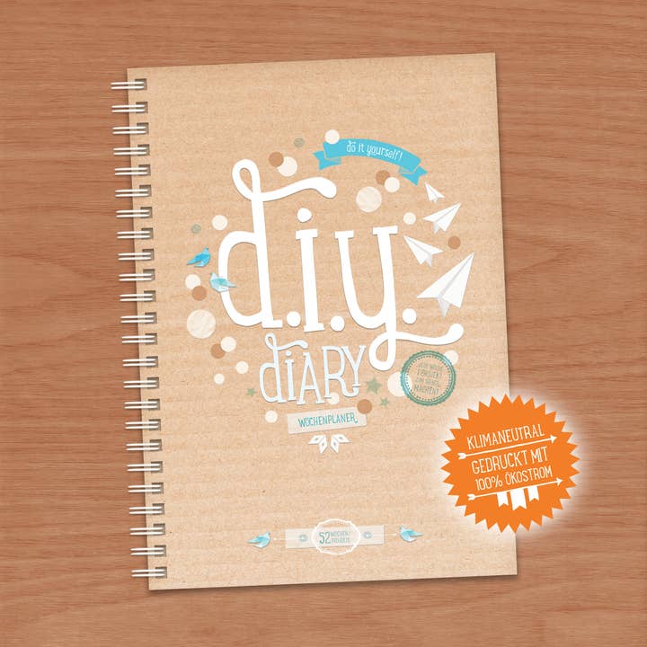 DIY DIARY / Wochenplaner & kreativer Kalender Din A5 für den Großhandel von eau de collage