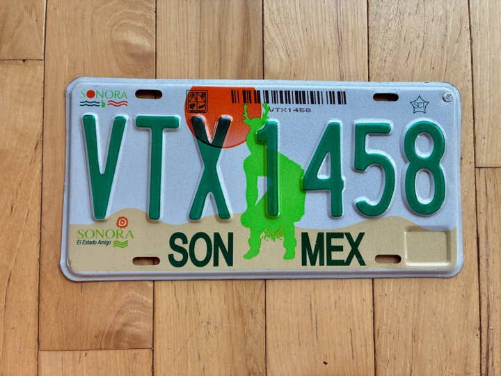 2010 Sonora Mexiko Registreringsskylt för wholesale av RusticPlates