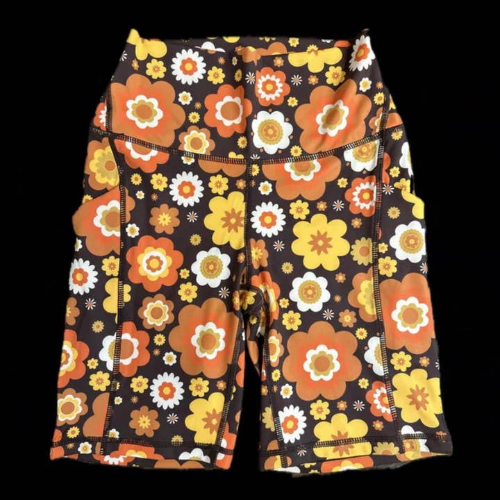 FLORAL BIKER SHORTS for wholesale by Rodeo Hippie