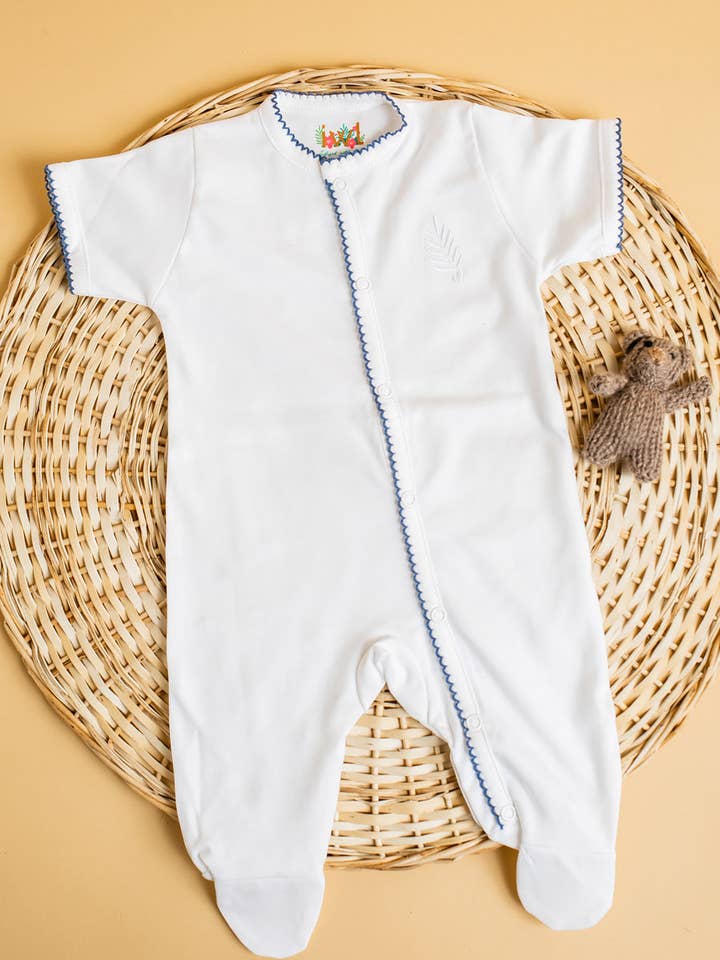 Jumpsuit Kurzarm Pima-Baumwolle für den Großhandel von Infused With Love Baby