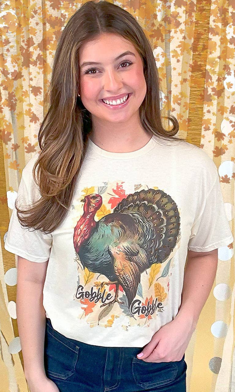 Sugar Stitch - Vente T-shirt à imprimés – femme - Chemise graphique en strass Gobble Gobble2
