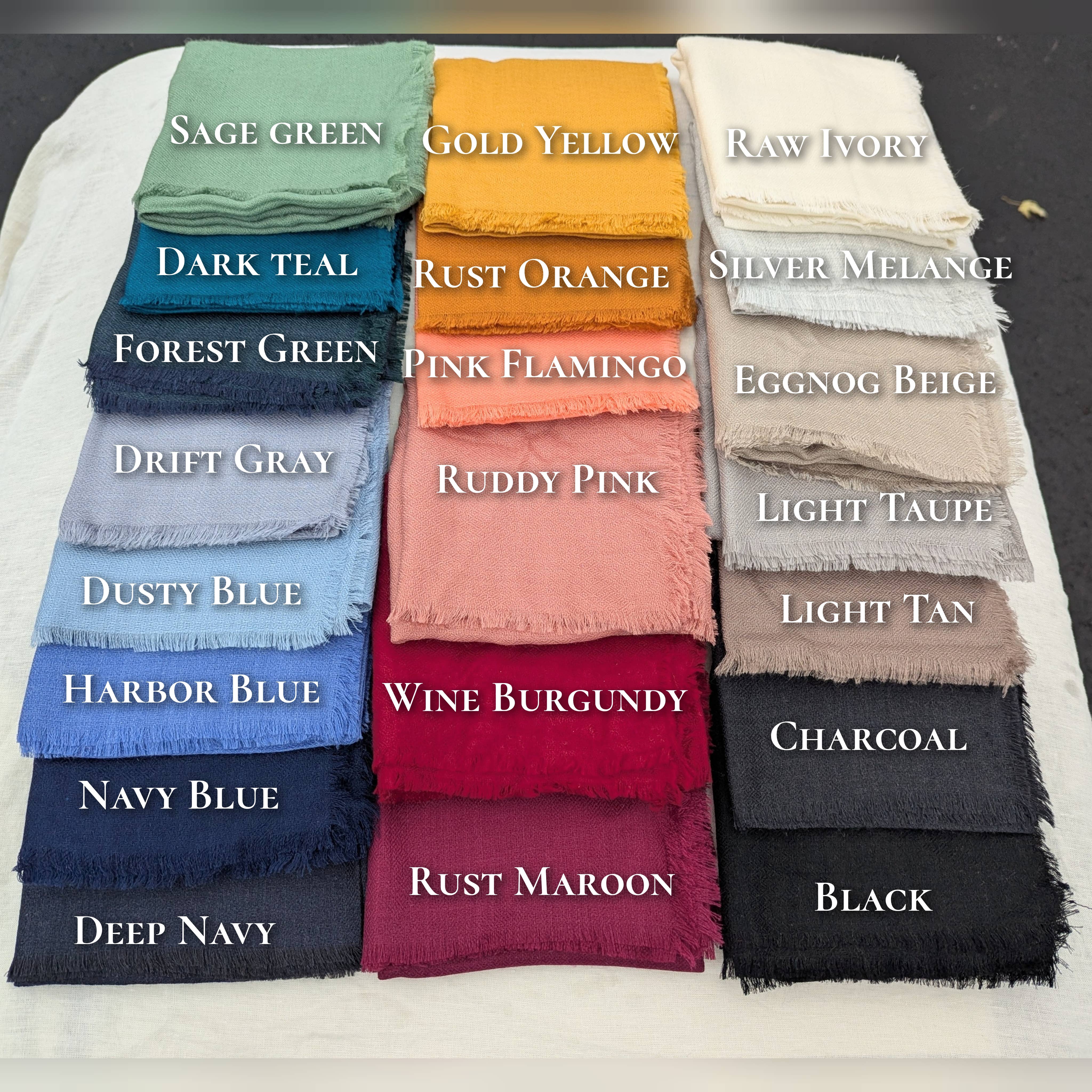 Apricot Ave - Wholesale Scarf – Women's - Luxe Merino WOOL & Silk Hand Dyed Scarves (25" & 38" Square)3