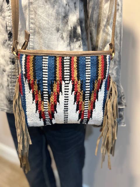 Blue Western Shoulder bag-T-1477 for wholesale on Faire1