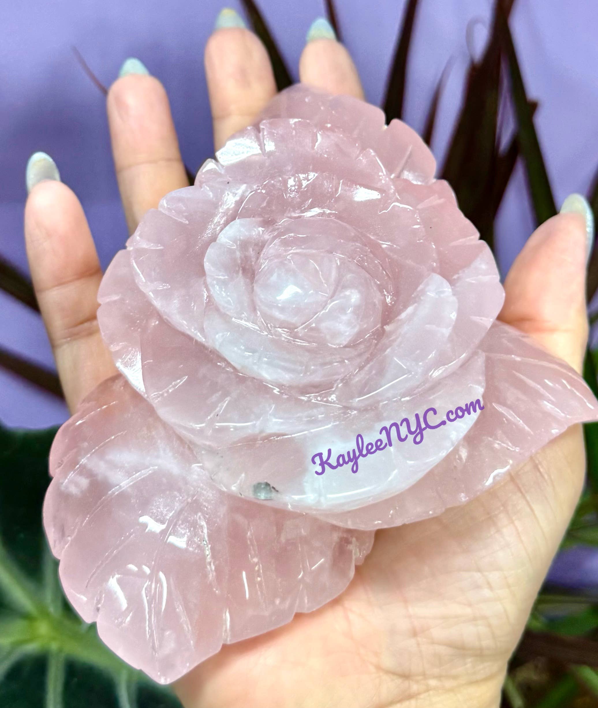 KayleeNYC - Wholesale Spiritual Stone/Crystal - 5-8 pcs Natural Rose Quartz Roses Healing Energy11