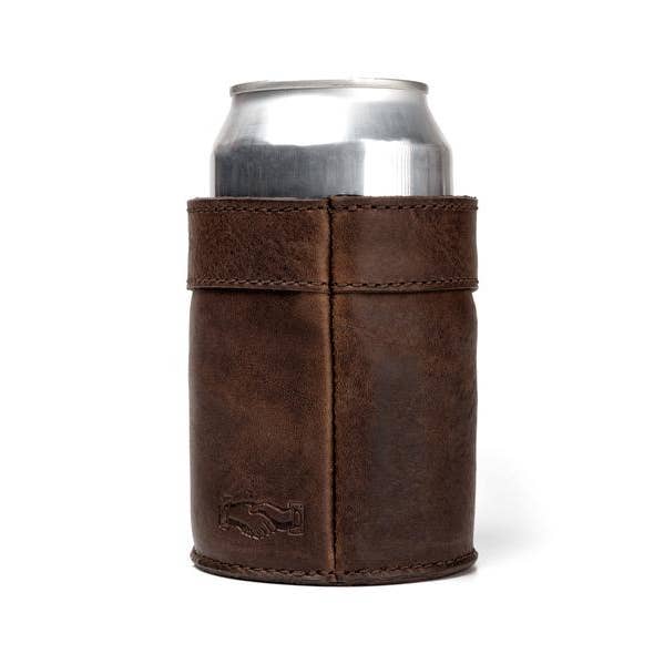 Mission Mercantile Leather Goods - Wholesale Drink Huggers & Koozies - Campaign Leather Can Koozie