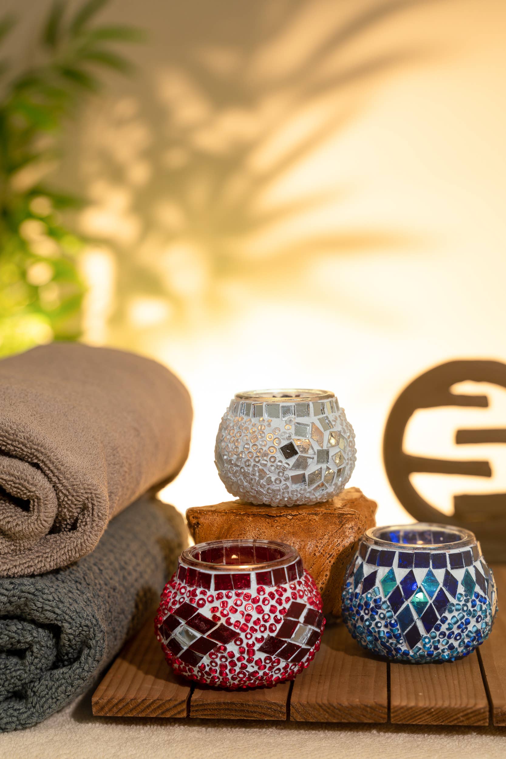 KAFTHAN - Wholesale Candle Holder - Tea Light Mosaic Candle Holders | Christmas Holiday Decor13