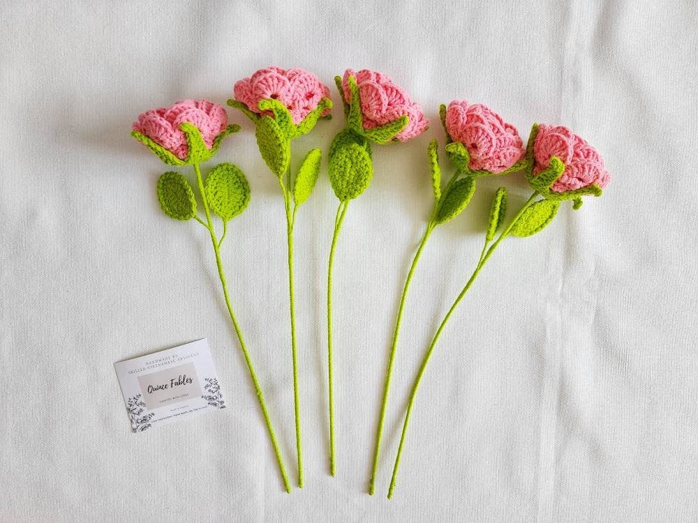 Quince Fables – Engroshandel Kunstige blomster – Hæklet David Austin rose3