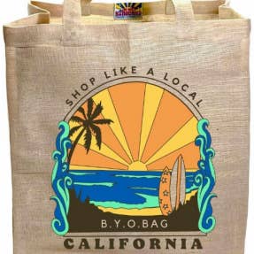 CA Southern Palm Jutefaser Einkaufstasche für den Großhandel von Stardust Sustainables