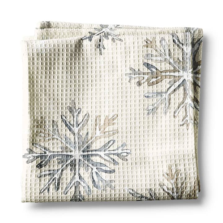 Christmas Coast Snowflake Kitchen Towel Waffle Holiday Decor for wholesale by Canary Road