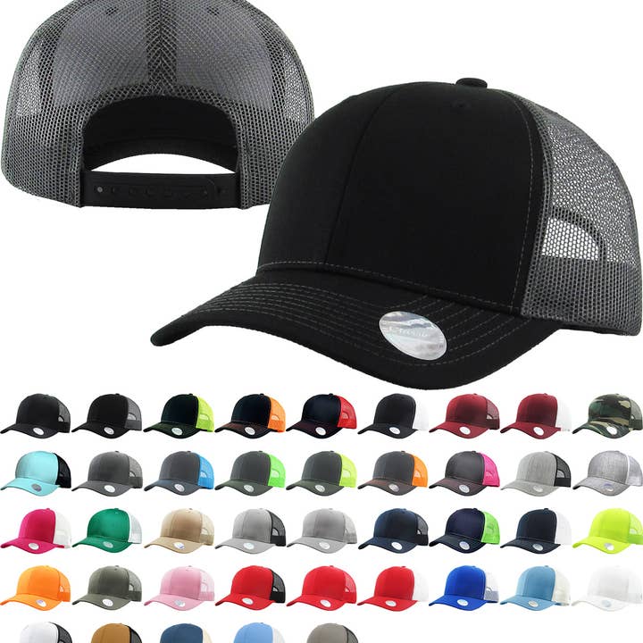 KBETHOS - Wholesale Trucker Hat - Unisex - CLASSIC 6 PANEL MESH BACK