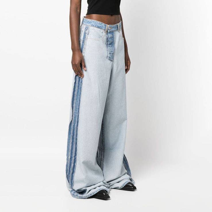 Light Blue Style T  2025 NEW HighWaisted Wide Leg Jeans Chic Summer Comfort for wholesale on Faire6