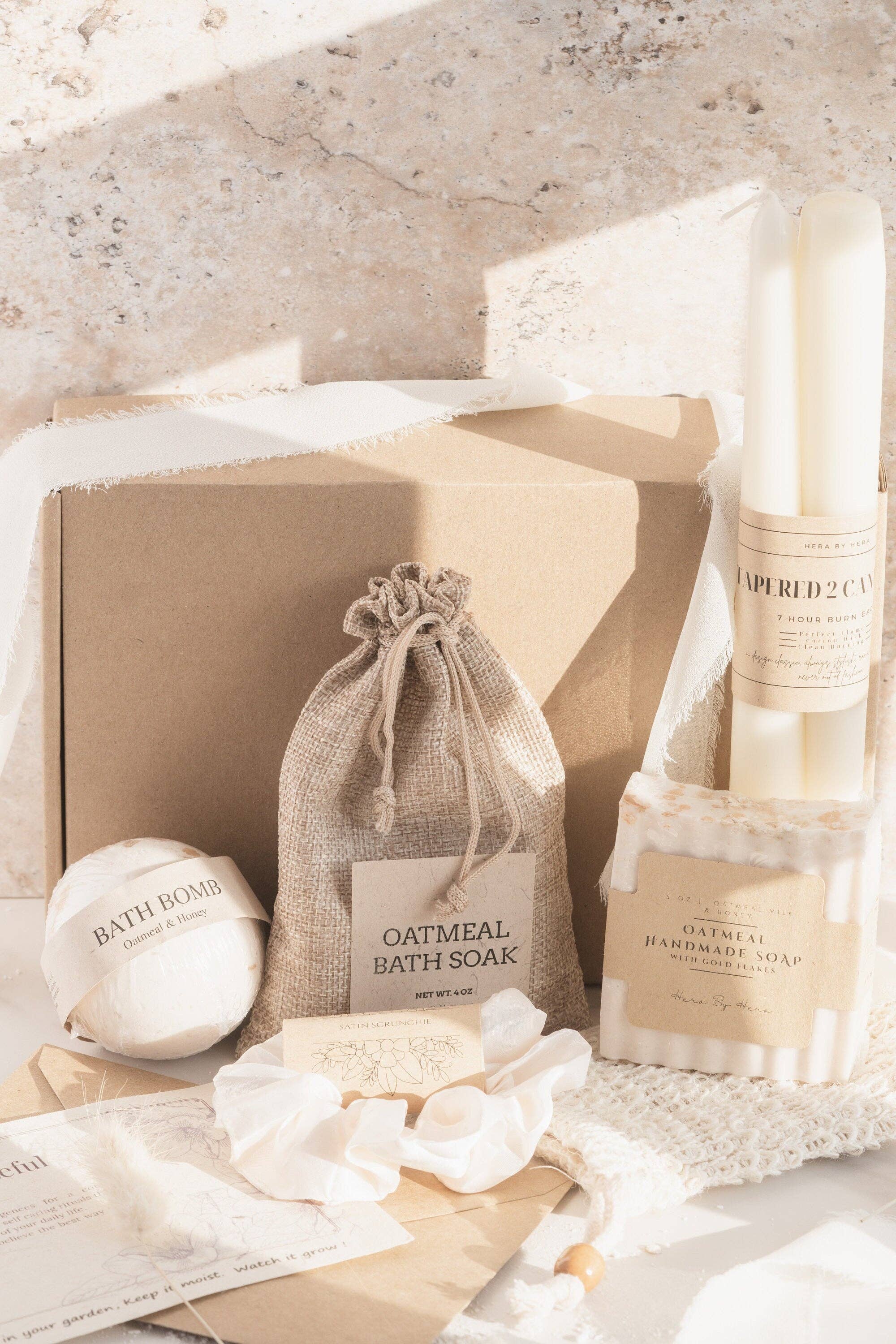 Hera By Hera Bath and Body - Wholesale Bath & Body Set - Oatmeal Milk and Honey Spa Bath and Body Gift Set | Holiday Gift 2