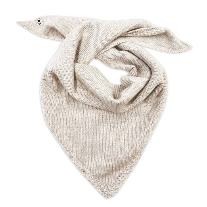 Châle triangulaire Elise en crème pour la vente par LILLE TONI