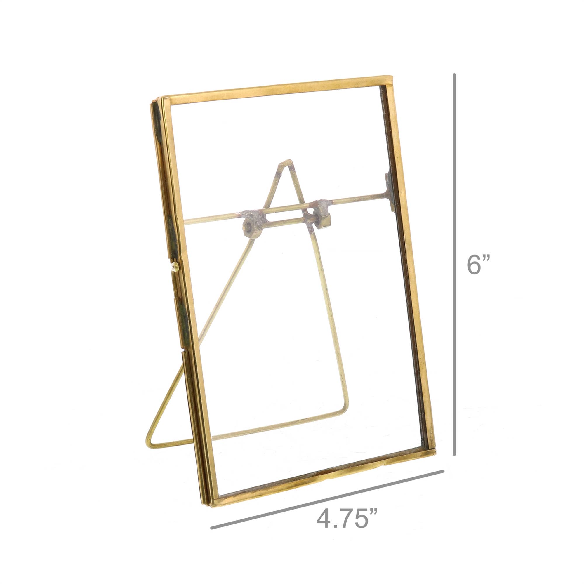 HomArt - Wholesale Picture Frame - Monroe Easel Frame - Vertical - Brass1