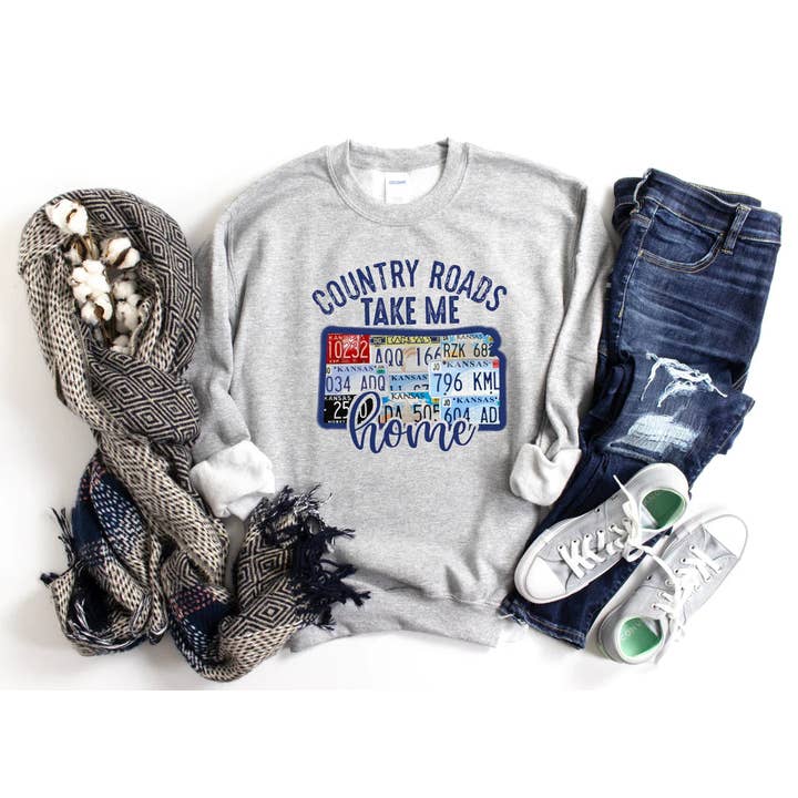 Strade di campagna Portami a casa - Kansas per la vendita all'ingrosso da parte di Farmtown Printing Company