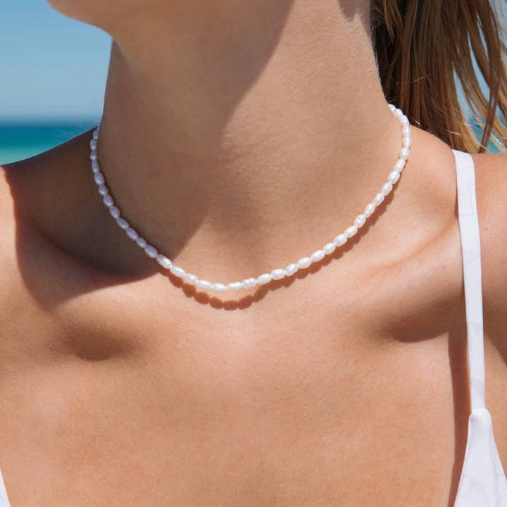 Malakai the Label - Wholesale Choker/collar - Pearl Laguna Choker in 18k Gold Vermeil1