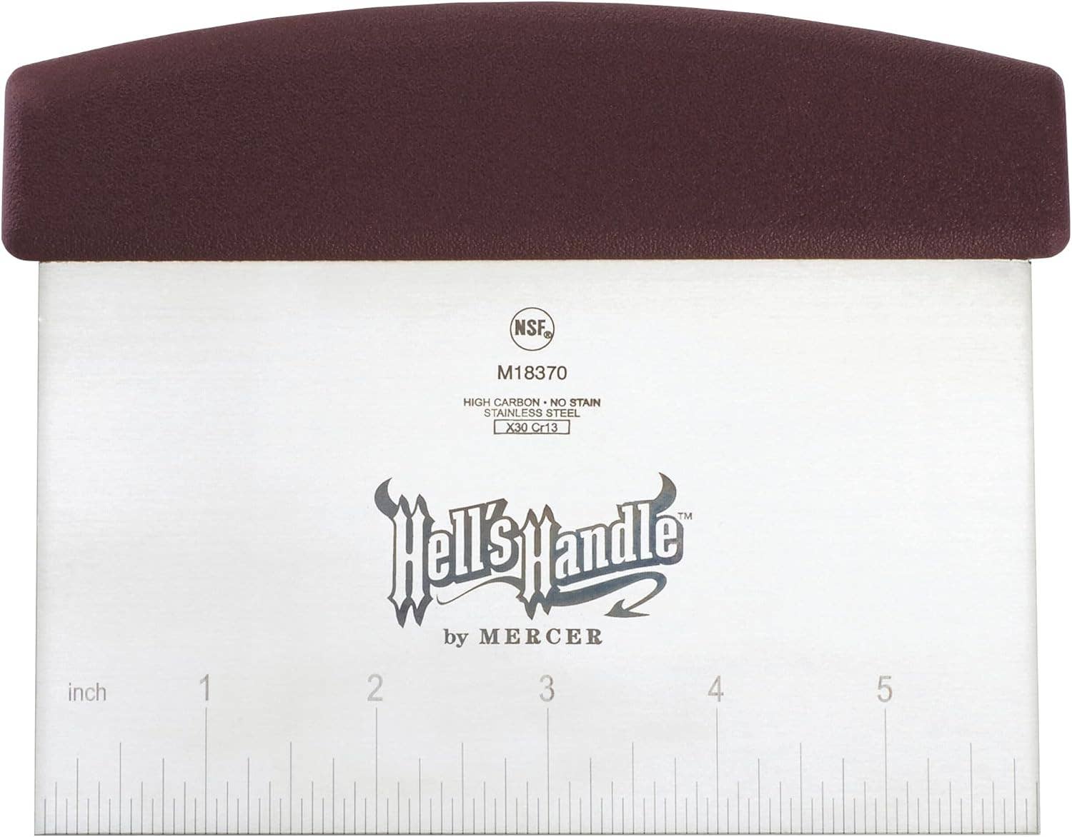 Barfly Mixology Gear & Mercer Culinary - Wholesale Kitchen Tool/Gadget - Mercer Culinary Hell's Handle Bench Scraper, 3.5" x 6"