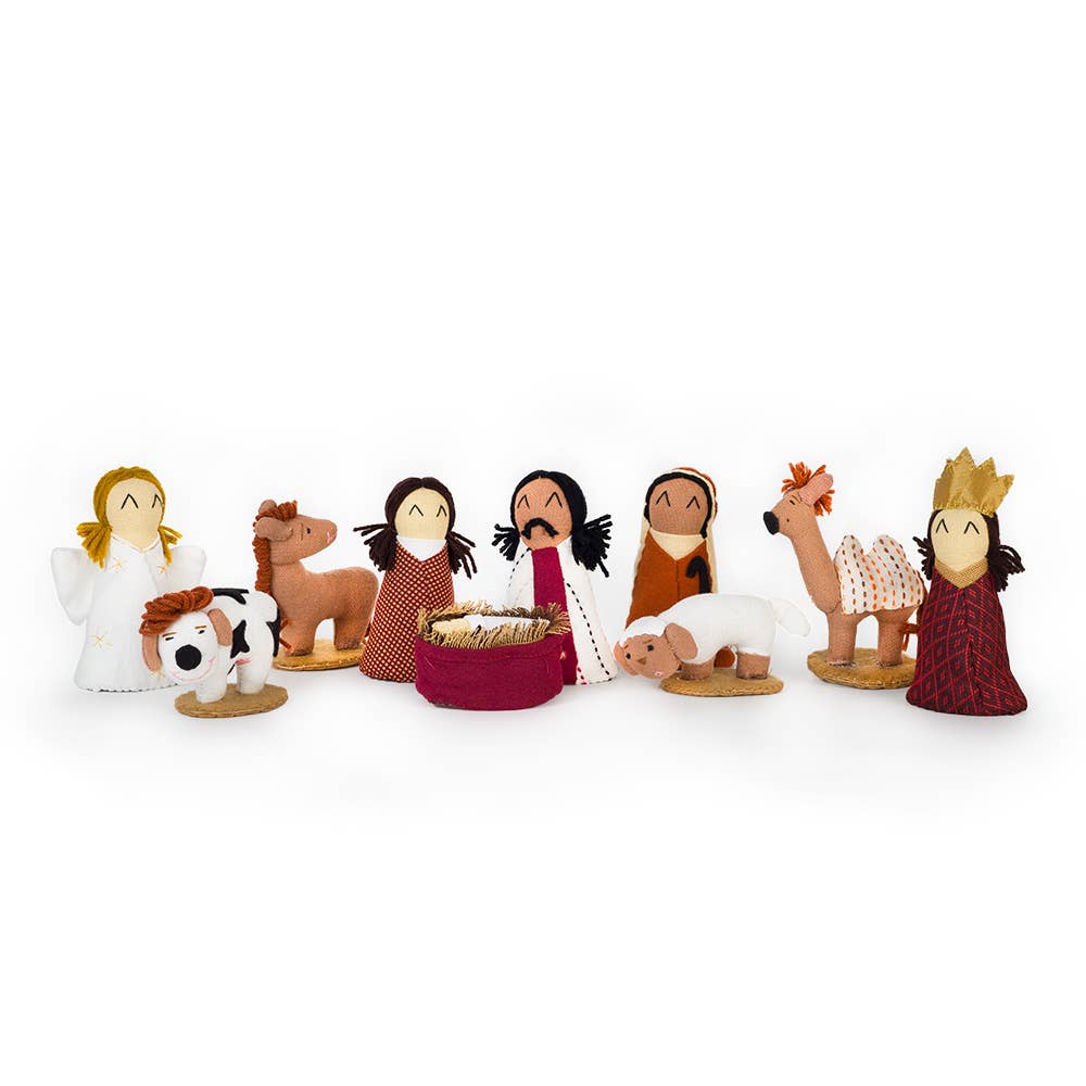 Thai Village - Wholesale Kerststaldecor - Kerststal in stoffen doos1