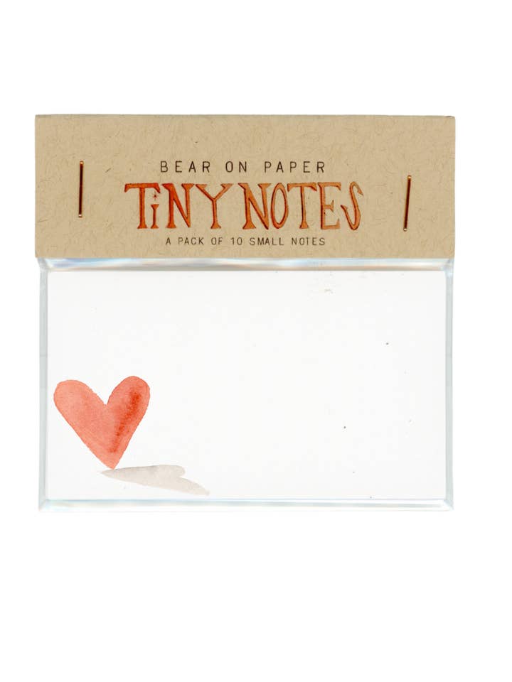 Notas Minúsculas do Coração por atacado de Bear on Paper