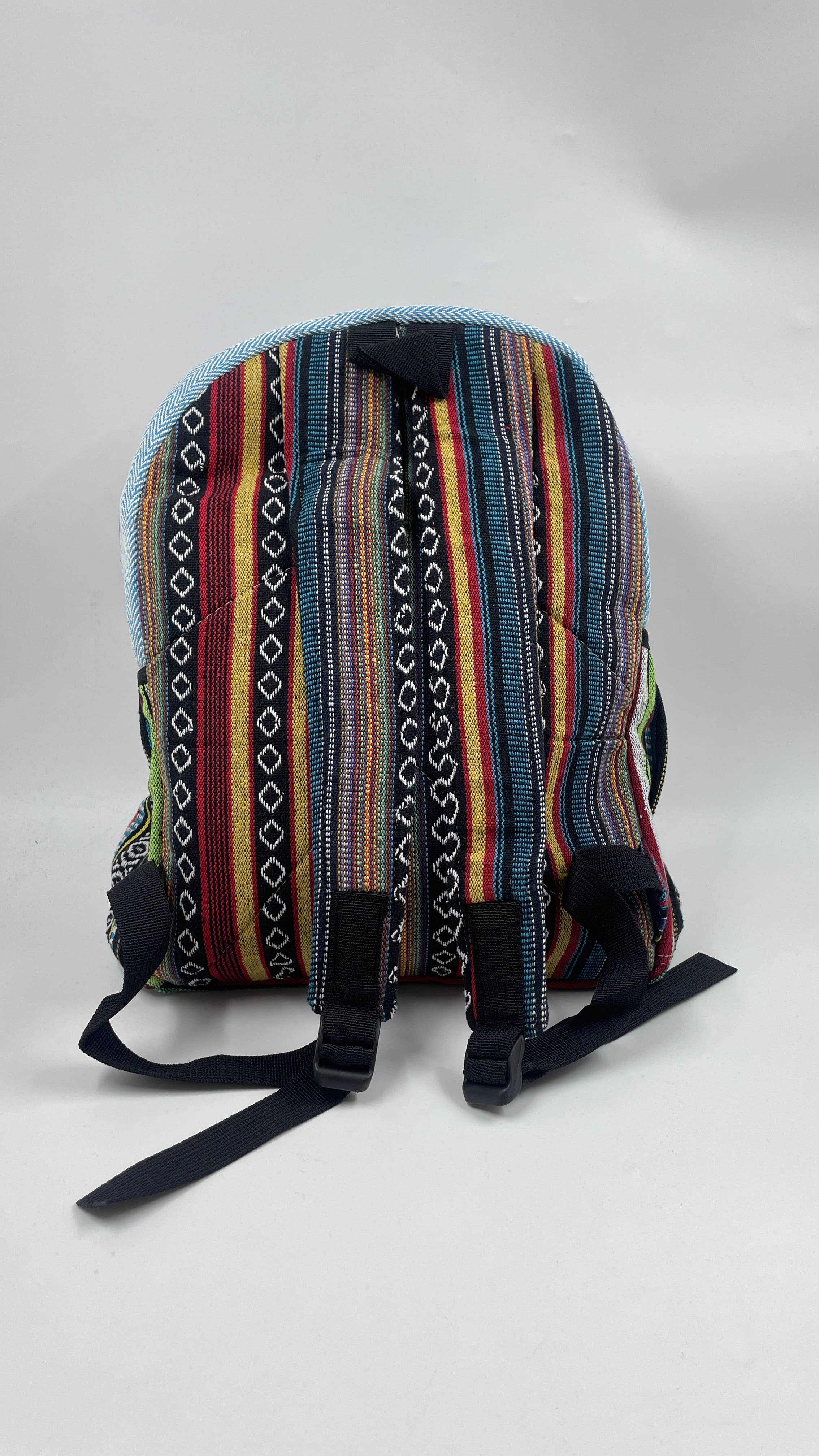 Funky Yak Ltd – wholesale Backpack – Women's – 100% Quilted Handmade Himalayan Hemp BackPack-Elephant Embro2