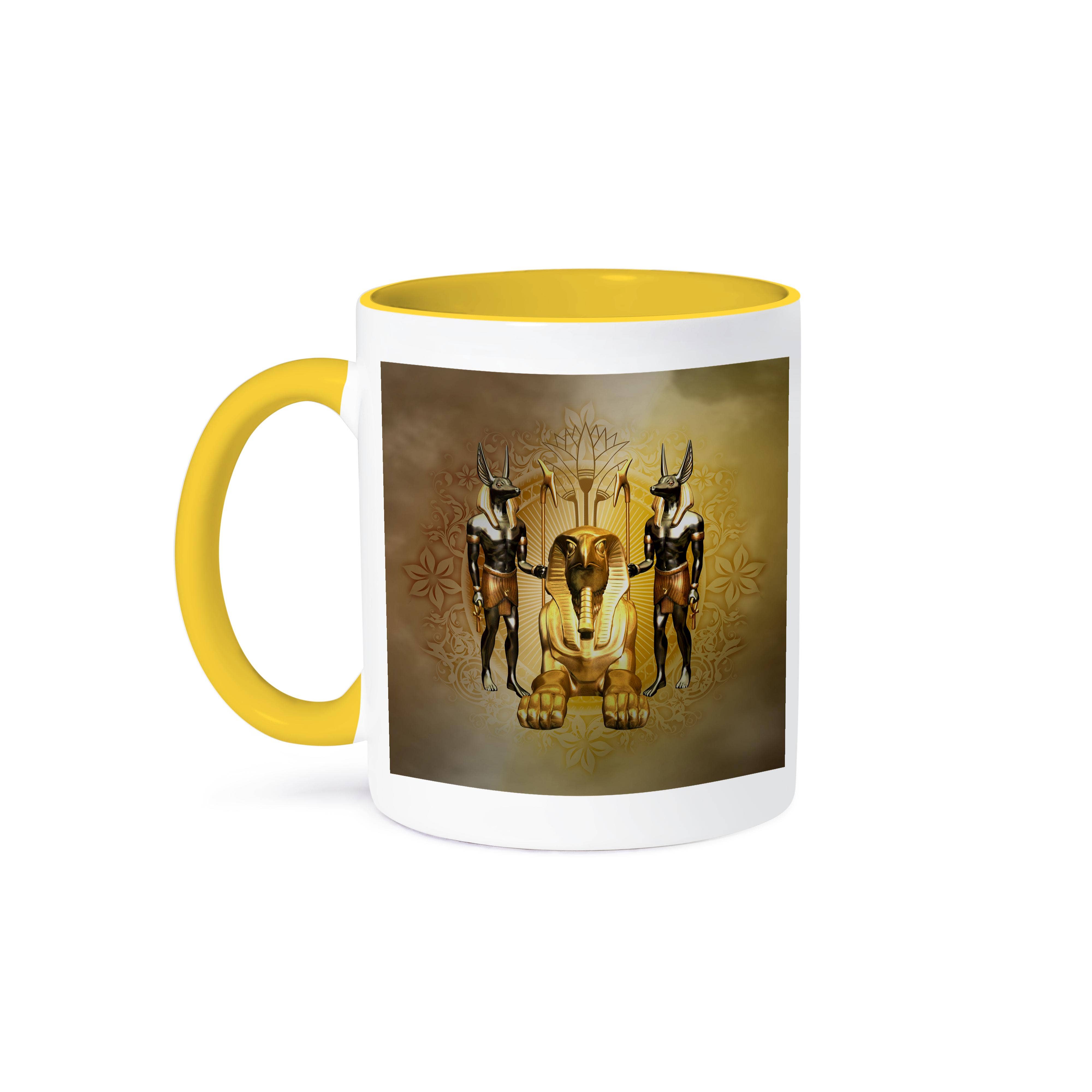3dRose - Wholesale Coffee Mug - 3dRose, Anubis the Egyptian god on golden background, Mug0