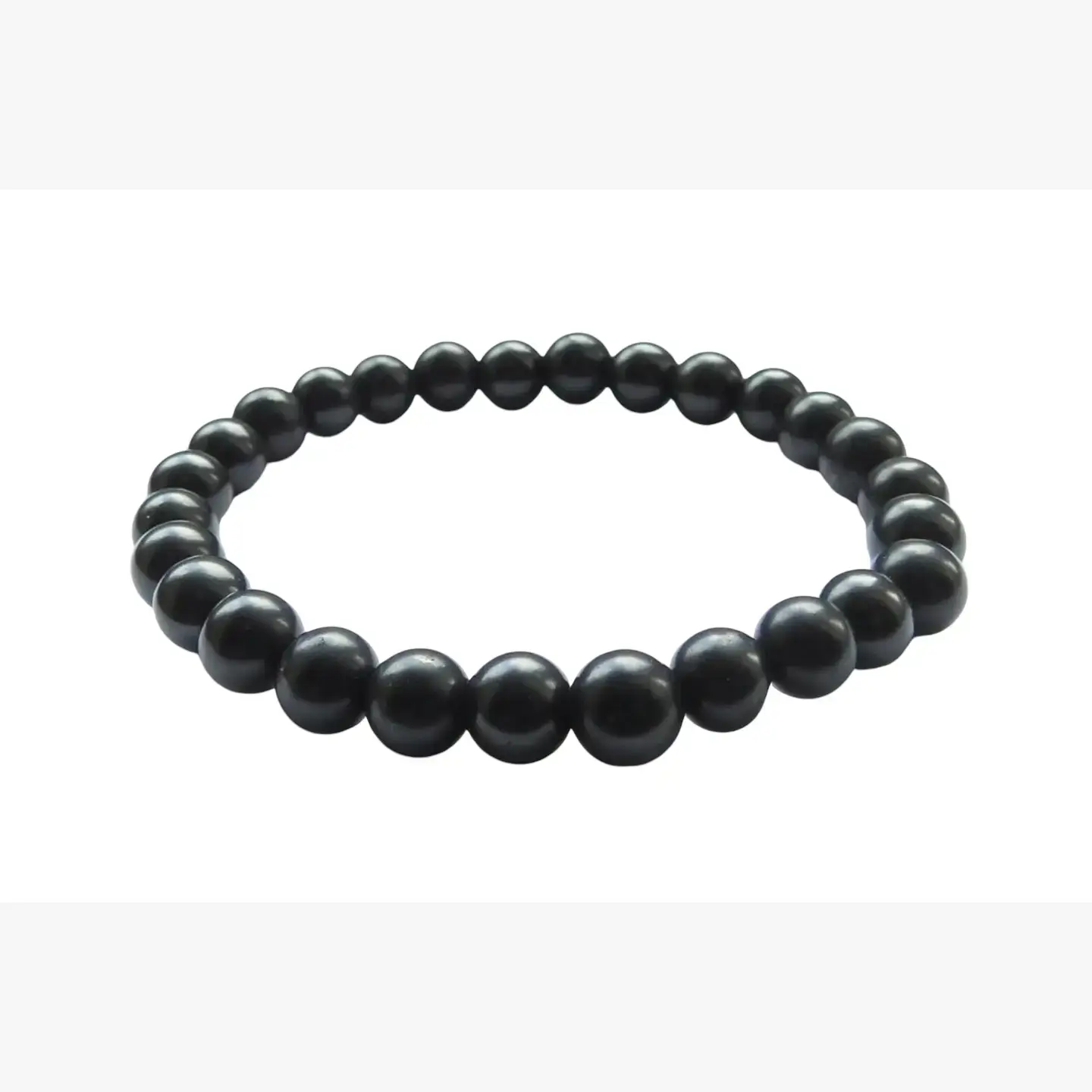 Quasar Gems USA - Wholesale Beaded Bracelet - Shungite Bracelet 8mm Beads3
