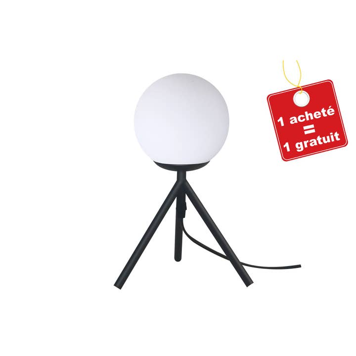 CP INTERNATIONAL - Wholesale Accent/Desk Lamp - Glass Ball Table Lamp H.25 cm