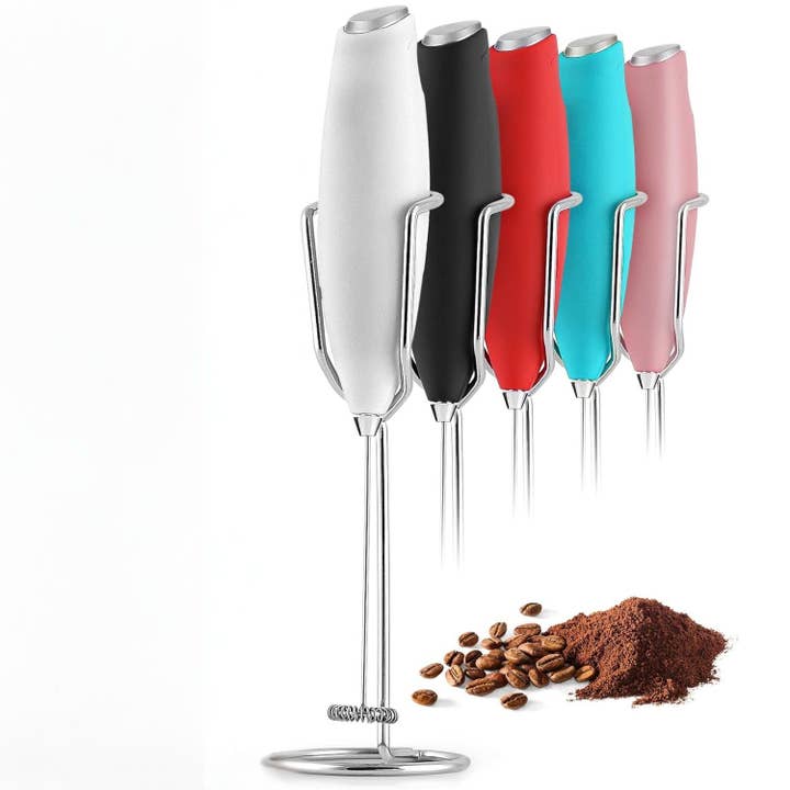 Zulay Kitchen - Wholesale Kitchen Tool/Gadget - Handheld Milk Frother With Holster Stand-Milk Boss