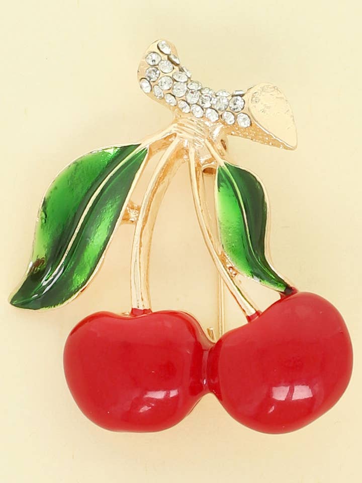 Kersenhars Broche Speld PQ99 voor wholesale door anbfashion